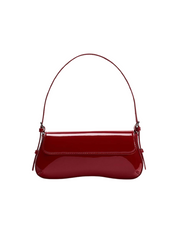 Bolsa Baguette Vermelha Elegante de Ombro
