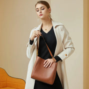Bolsa Tote Feminina de Couro Genuíno