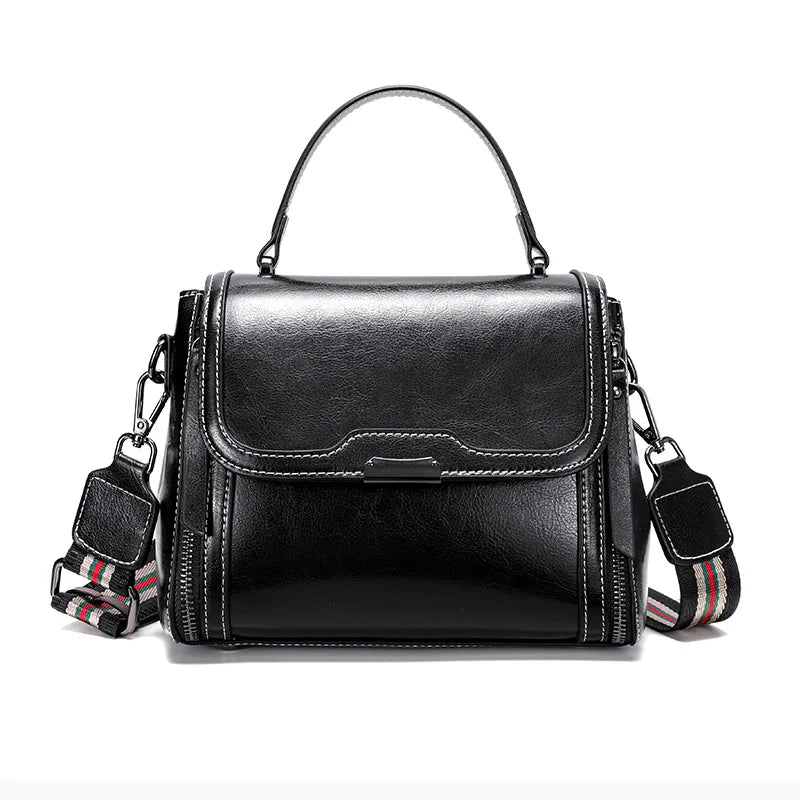 Bolsa Tiracolo de Couro Genuíno Feminina Elegante