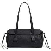 Bolsa Baguete de Couro Genuíno Feminina Luxo