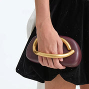 Bolsa Clutch Folheada a Ouro para Festa