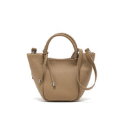 Bolsa Crossbody de Couro Genuíno Minimalista para Senhoras