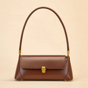 Bolsa Baguete Feminina de Couro com Estilo Francês
