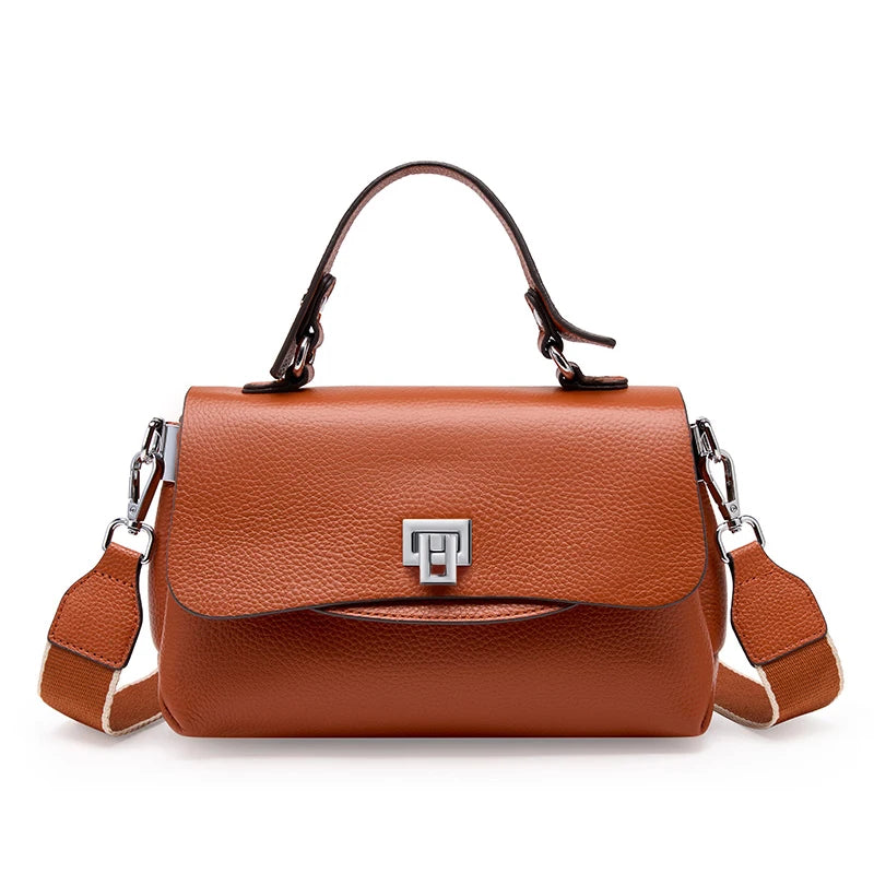 Bolsa Tiracolo Feminina de Couro Genuíno