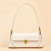 Bolsa Baguete Feminina de Couro com Estilo Francês