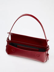 Bolsa Baguette Vermelha Elegante de Ombro