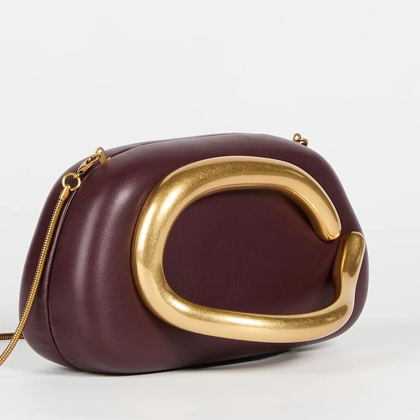 Bolsa Clutch Folheada a Ouro para Festa