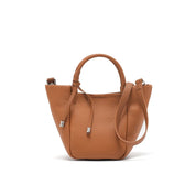Bolsa Crossbody de Couro Genuíno Minimalista para Senhoras